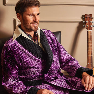MR.HEFNER ROBE PURPLE