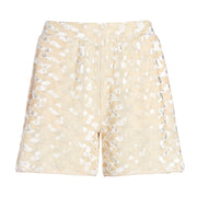 MADAM HEFNER VELVET LOUNGE SHORTS CREAM